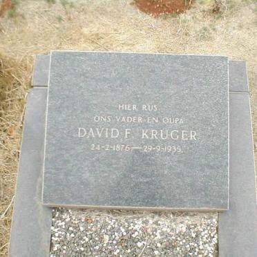KRUGER David F. 1876-1935