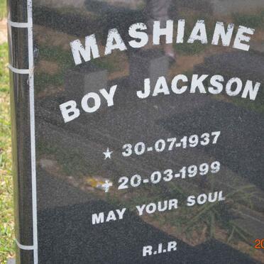 MASHIANE Boy Jackson 1937-1999