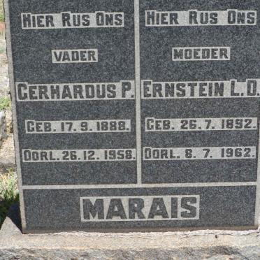 MARAIS Gerhardus P. 1888-1958 &amp; Ernstein L.D. 1892-1962