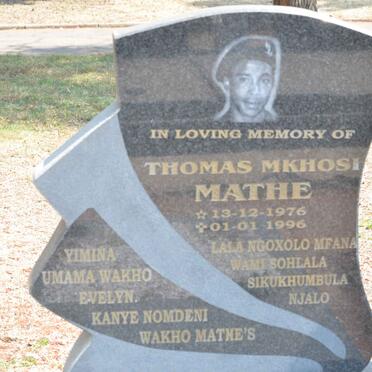 MATHE Thomas Mkhosi 1976-1996