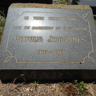 MARX Petrus Johannes 1907-1961