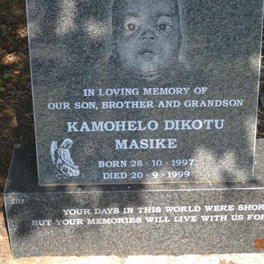 MASIKE Kamohelo Dikotu 1997-1999