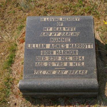 MARRIOTT Lillian Agnes HARMON -1934