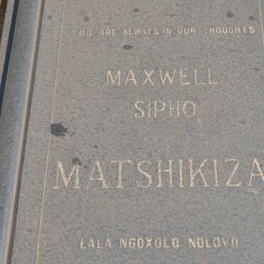 MATSHIKIZA Maxwell Sipho