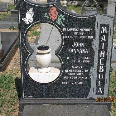 MATHEBULA John Fanyana 1947-1998