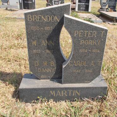 MARTIN D.W.B. 1915-1978 :: MARTIN W. Ann 1923-1962 :: MARTIN Carol A.T.1942-2010