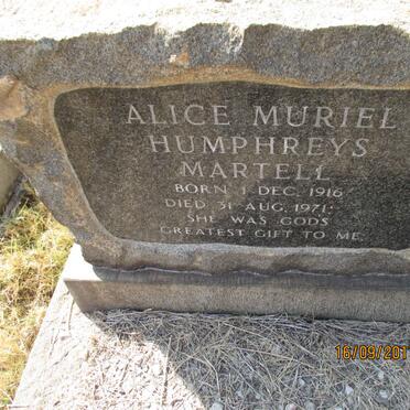 MARTELL Alice Muriel Humphreys 1916-1971