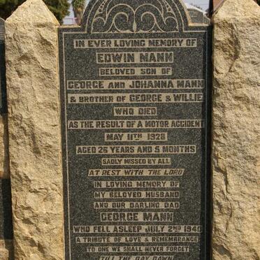 MANN George -1940 :: MANN Edwin -1928