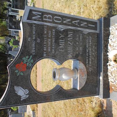 MBONANI Emily Khuzani 1931-1995
