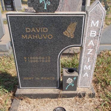 MBAZIMA David Mahuvo 1968-1996