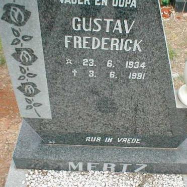 MERTZ Gustav Frederick 1934-1991