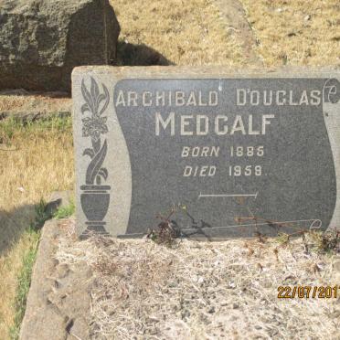 MEDCALF Archibald Douglas 1885-1959