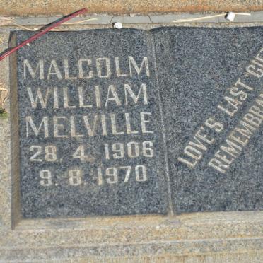 MELVILLE Malcolm George 1880-1966 &amp; Maryna Elizabeth CILLIERS 1880-1965 :: MELVILLE Malcolm William 1906-1970 