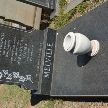 MELVILLE John Francis 1907-1977 &amp; Margaretha Jacoba 1912-2000 :: PIETERSE Ferdinand Petrus 1960-1999