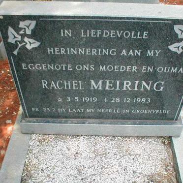MEIRING Rachel 1919-1983