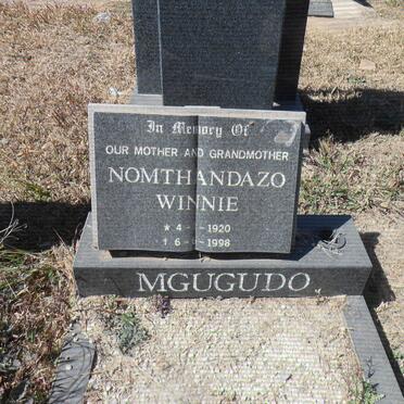 MGUGUDO Nomthandazo Winnie 1920-1998