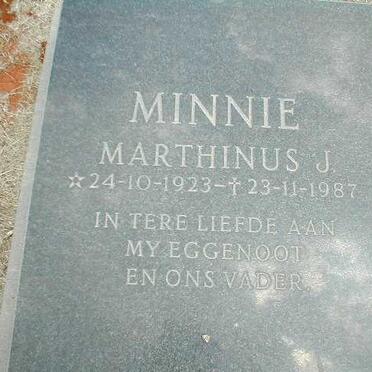 MINNIE Marthinus J. 1923-1987
