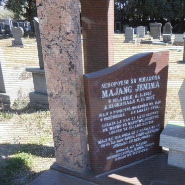 MOPHIRING Majang Jemima 1943-2007