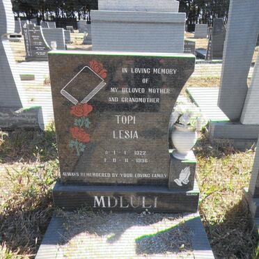 MDLULI Topi Lesia 1922-1996