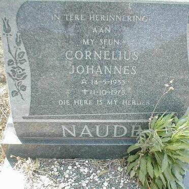 NAUDÉ Cornelius Johannes 1933-1975
