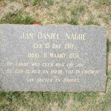 NAUDE Jan Daniel 1917-1951