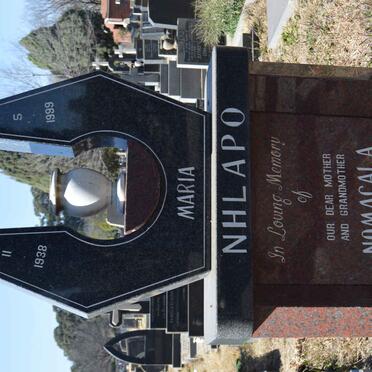 NHLAPO Nomacala Maria 1938-1999