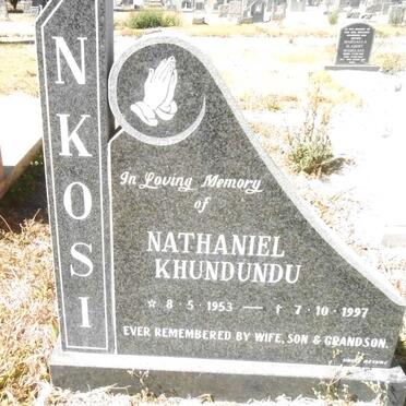 NKOSI Nathaniel Khundundu 1953-1997