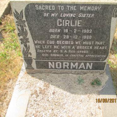NORMAN Girlie 1902-1960