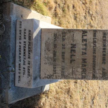 NELL Aletta Maria 1925-1931