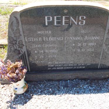PEENS Wynand Johannes 1883-1958 &amp; Esther Florence COOMBS 1900-1974