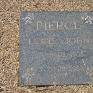 PIERCE Lewis John 1908-1984 &amp; Wilhelmina -1955