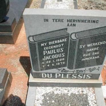 PLESSIS Paulus Jacobus, du 1928-1979
