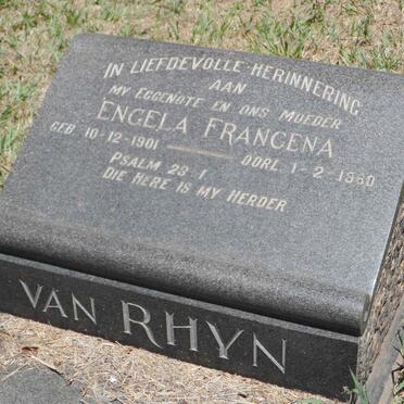 RHYN Sarel Petrus, van &amp; Engela Francena 1901-1960