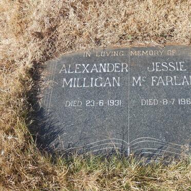 RITCHIE Alexander Milligan -1931 &amp; Jessie McFarlane -1963