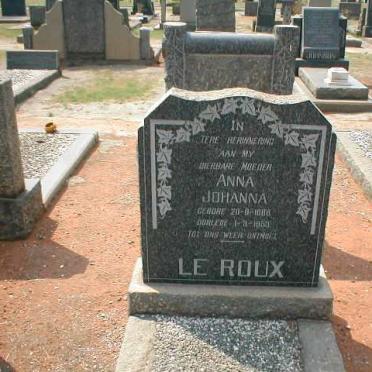 ROUX Anna Johanna, le 1886-1953