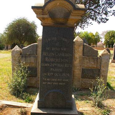 ROBERTSON John -1935 &amp; Helen Cameron 1873-1929