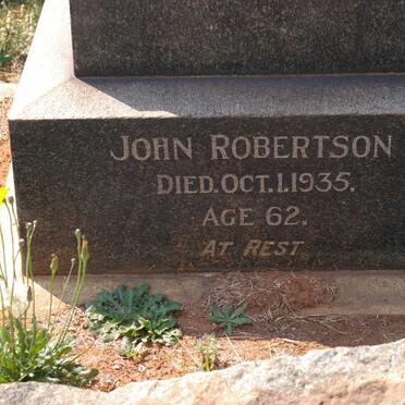 ROBERTSON John -1935