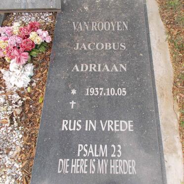 ROOYEN Jacobus Adriaan, van 1937-