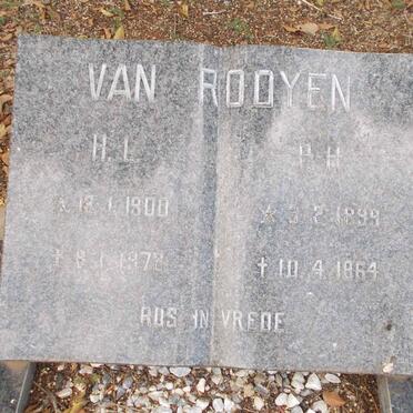 ROOYEN H.L., van 1900-1972 &amp; H.H. 1899-1964