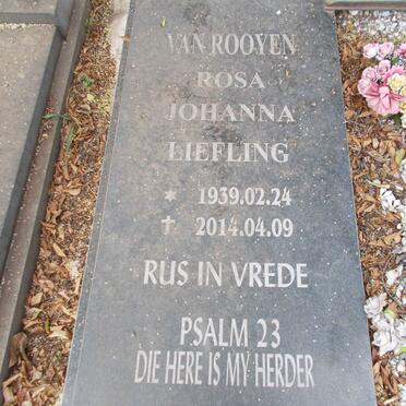 ROOYEN Rosa Johanna, van 1939-2014