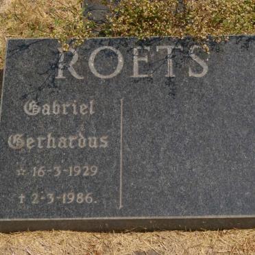 ROETS Gabriel Gerhardus 1929-1986