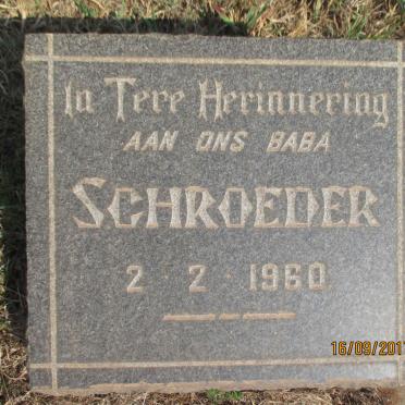 SCHROEDER 1960-1960