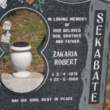 SEKABATE Zakaria Robert 1974-1999