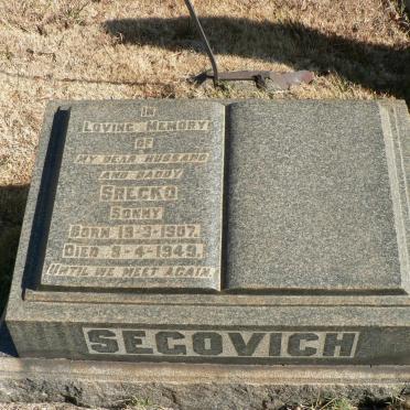 SEGOVICH Srecko 1907-1949