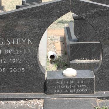 STEYN D.P.J. 1908-1980 &amp; A.A.G. 1912-2005