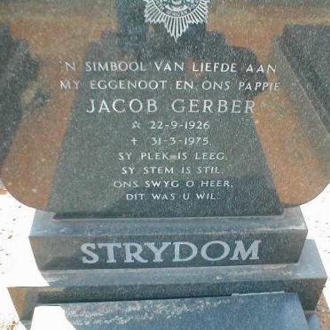 STRYDOM Jacob Gerber 1926-1975