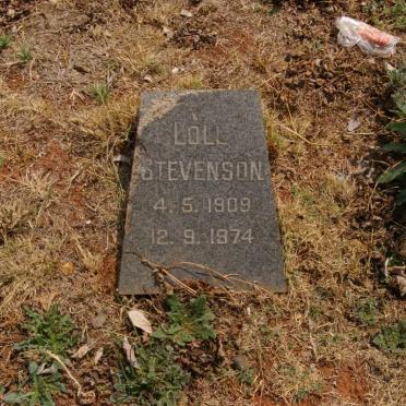 STEVENSON Loll 1909-1974