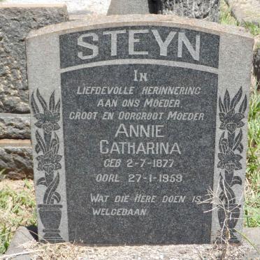 STEYN Annie Catharina 1877-1959