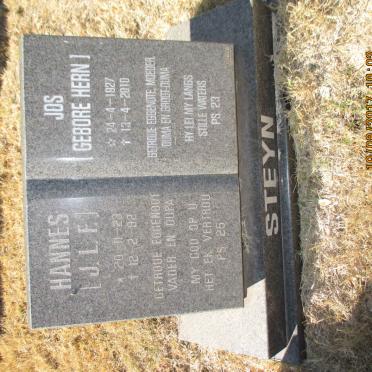 STEYN J.L.F. 1923-1992 &amp; Jos HERN 1927-2010