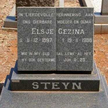 STEYN Elsje Gezina 1897-1986